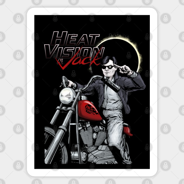 Heat Vision & Jack (Black) Magnet by MunkeeWear